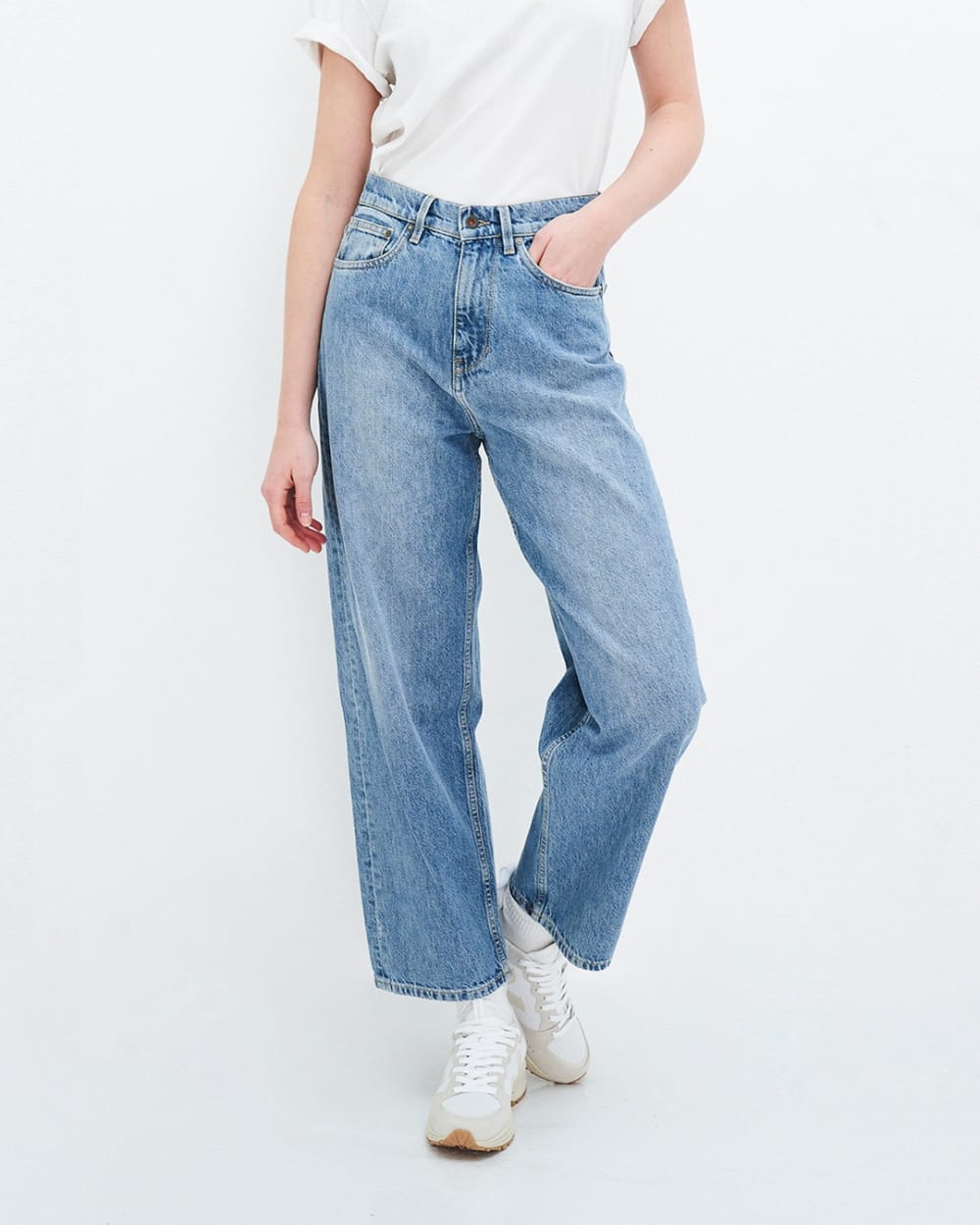 Bobbie Barrel Jeans Hanf Vintageblau