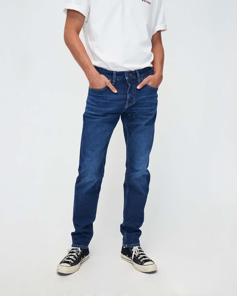 Jim Regular Slim Fit Jeans Faded Indigoblau