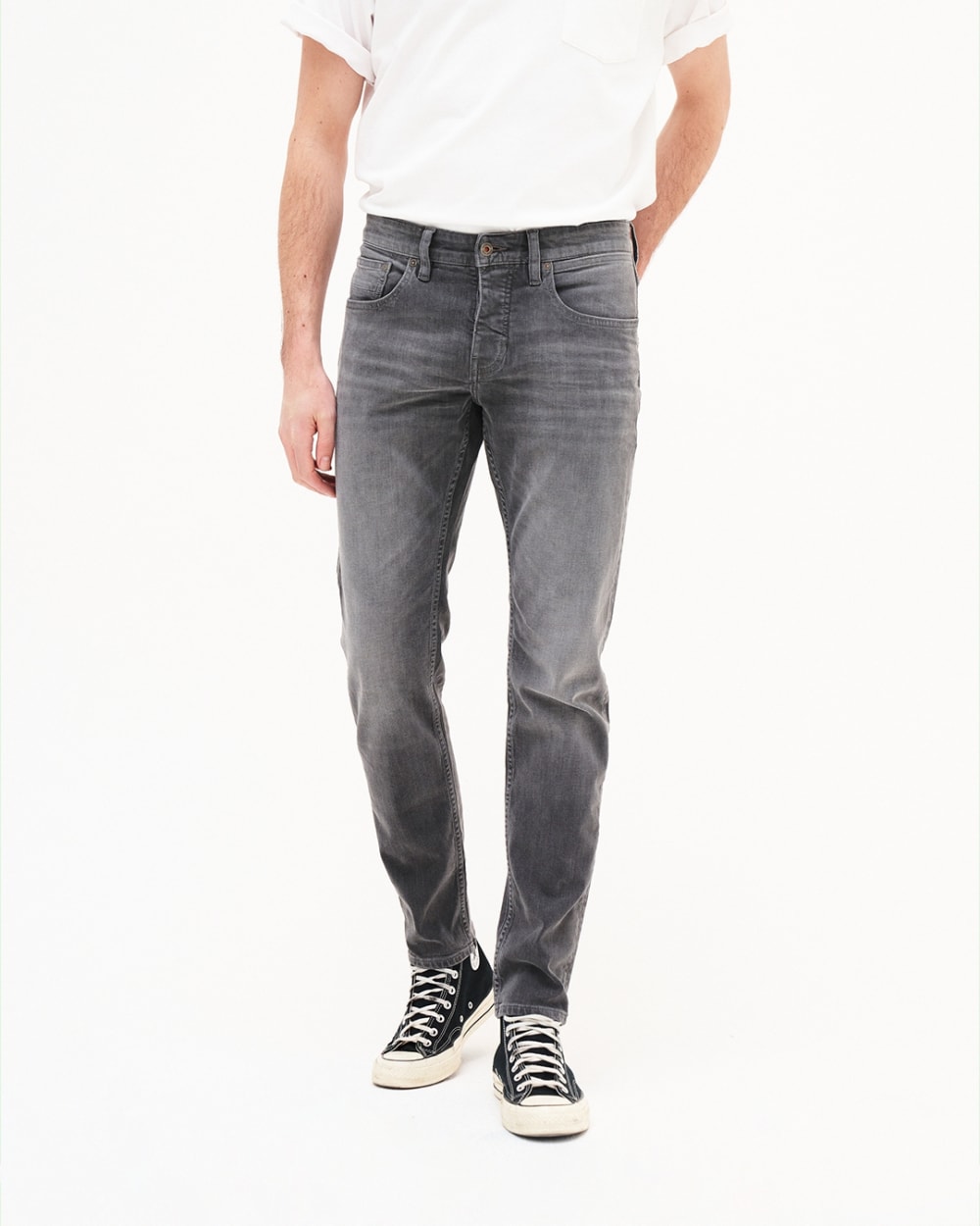 Jim Regular Slim Stone Grey