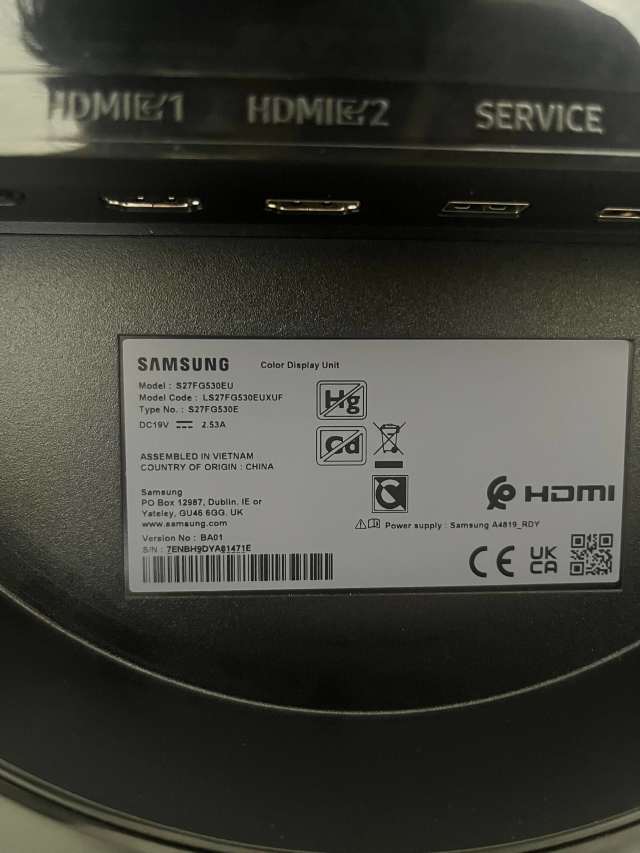 SAMSUNG 27" ODYSSEY G5 1Ms 200Hz 2K IPS GAMING MONITOR — görsel 3/3