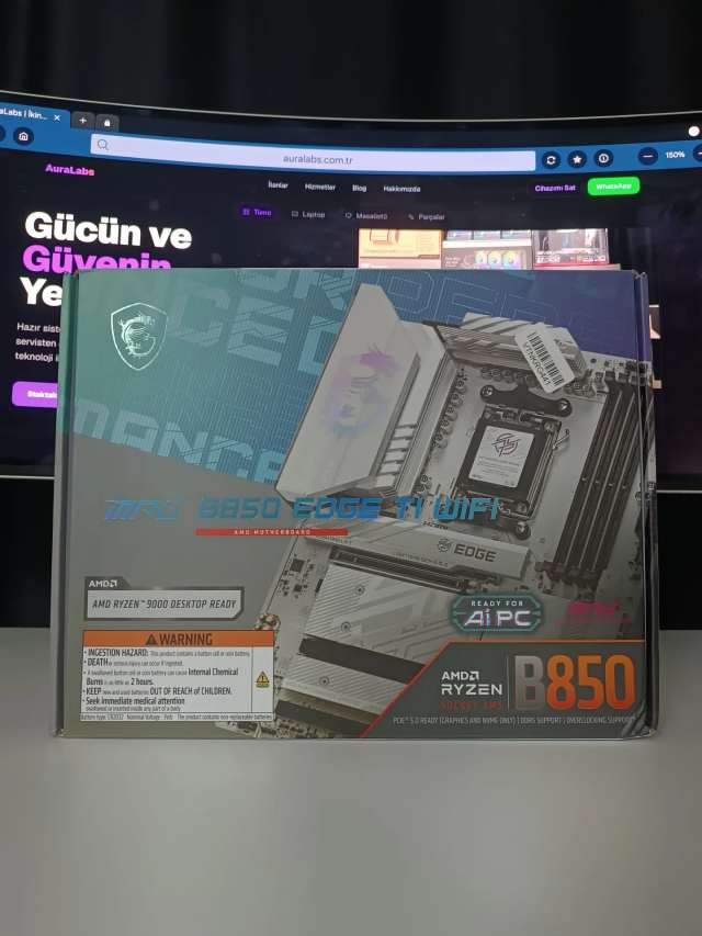 MSI MPG B850 Edge TI Wi-Fi AMD AM5 DDR5 ATX Anakart — görsel 2/2