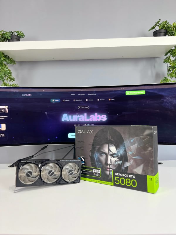 Galax RTX 5080 EX Gamer 1-Click OC 256 Bit GDDR7 16 GB Ekran Kartı