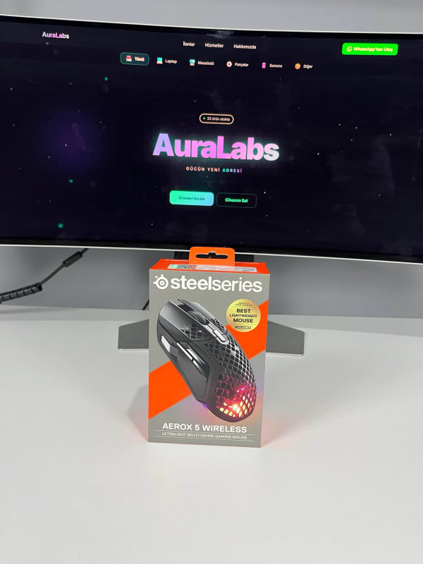 SteelSeries Aerox 5 RGB Şarjlı Optik Kablosuz Oyuncu Mouse