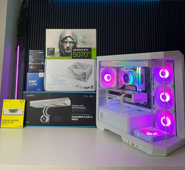 İ7 14700K / 32GB Ram / RTX 5070 TI / 1 TB SSD Beyaz HAZIR PC