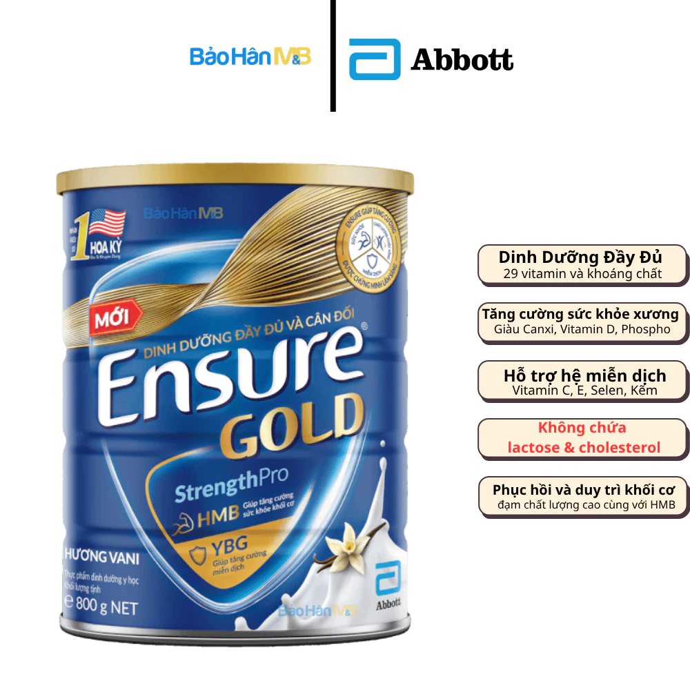 Sữa bột Ensure Gold Hương Vani lon 400g
