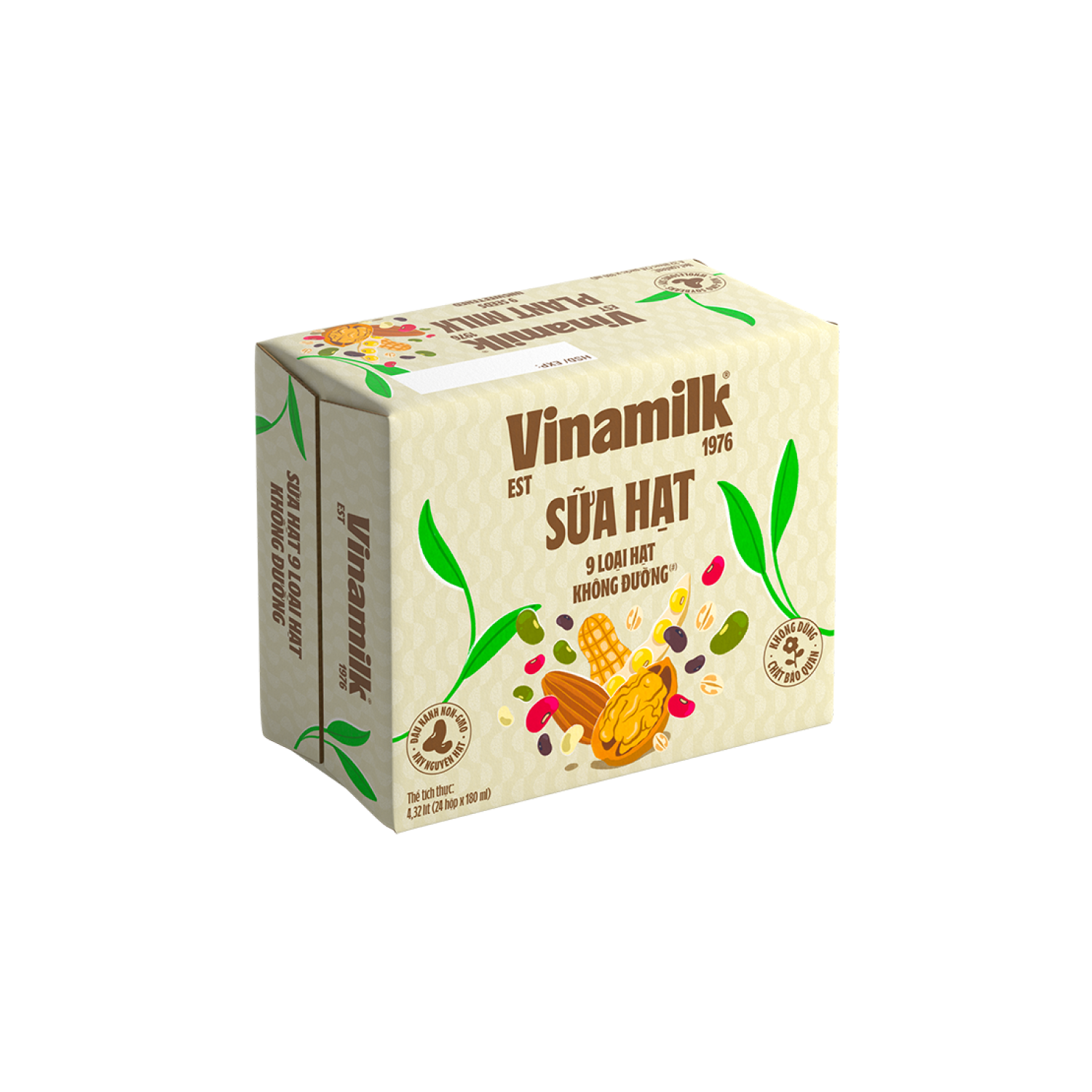 Sữa Vinamilk Super Nut 9 loại hạt - Thùng 24 hộp 180ml