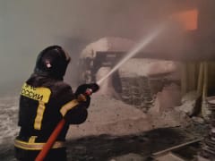 Ночью произошел пожар в Лобне на улице Ленина