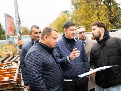 Строительство пешеходного перехода в Люберцах