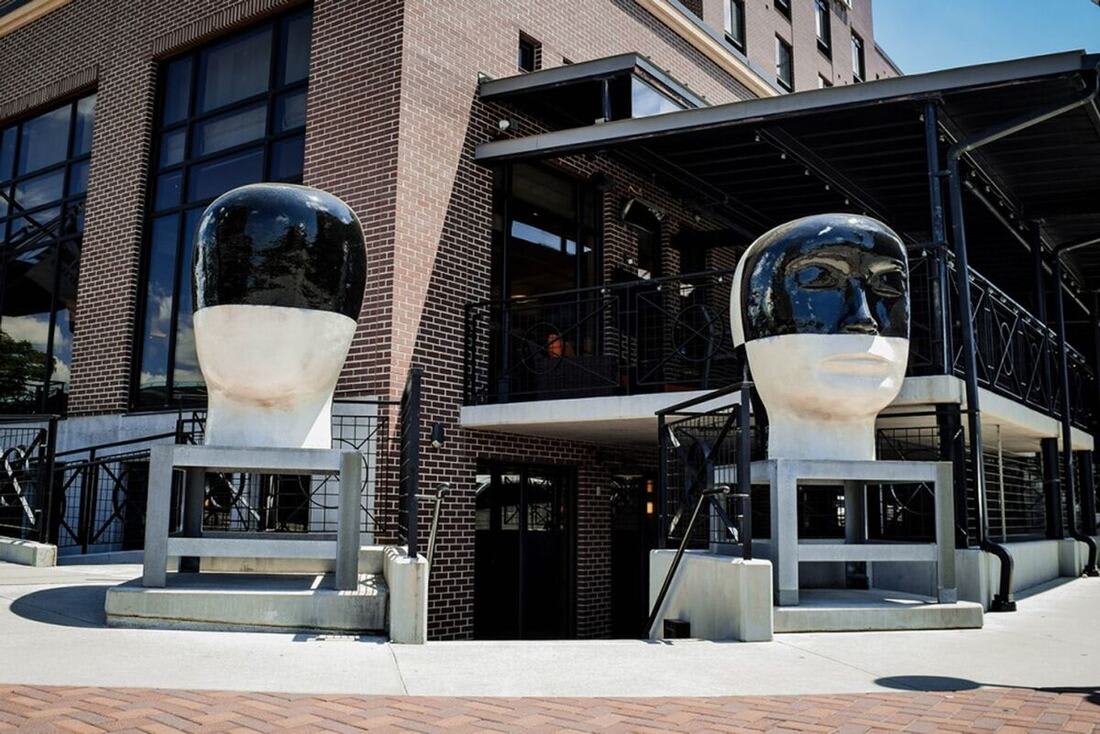 Jun Kaneko Head Sculptures