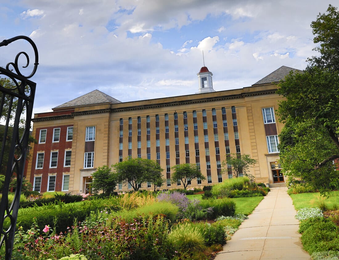 UNL City Campus: Architecture Hall, Love Library, Mueller Tower
