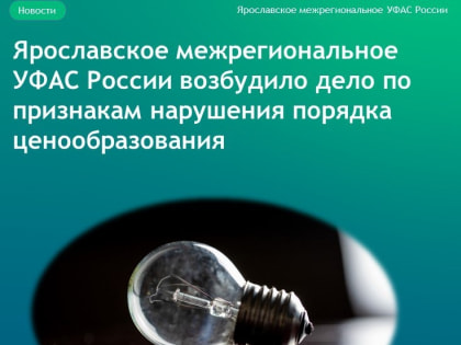 УФАС России возбудило дело о нарушении антимонопольного законодательства