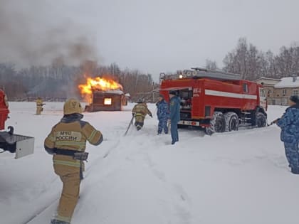В ярославской колонии прошли тактико-пожарные учения