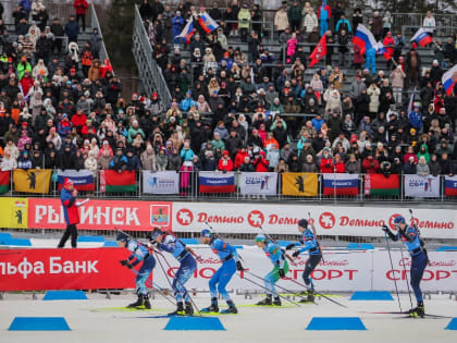 В рыбинском Демино звучал гимн Белоруссии: Антон Смольский выиграл гонку преследования