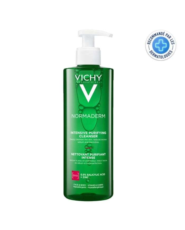 Normaderm Gel Purifiant Intense Peau Grasse et Acneique 400 ml Vichy