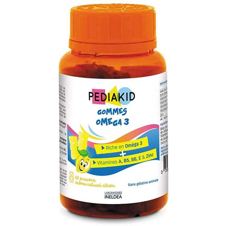 Gommes Oméga 3/60 Gommes Pediakid