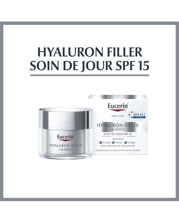 Hyaluron Filler 3* Effect Soin de Jour SPF 15 Peau Sèche 50 ml Eucerin