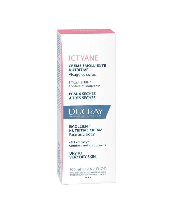 Ictyane Crème Emolliente Nutritive Visage et Corps 200 ml Ducray