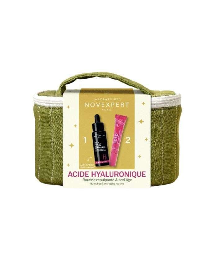Coffret Sérum Booster à L Acide Hyaluronique + Lip Up Soin Volumateur de Lèvres Offert Novexpert