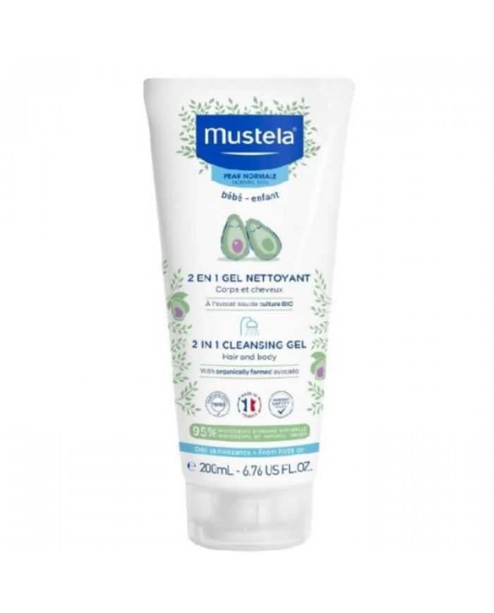 Gel Nettoyant 2 en 1 200 ml Cheveux et Corps Mustela