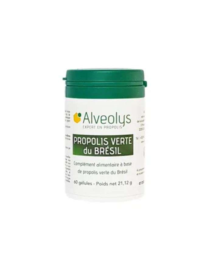 Propolis Verte du Bresil 60 Gélules Alveolys