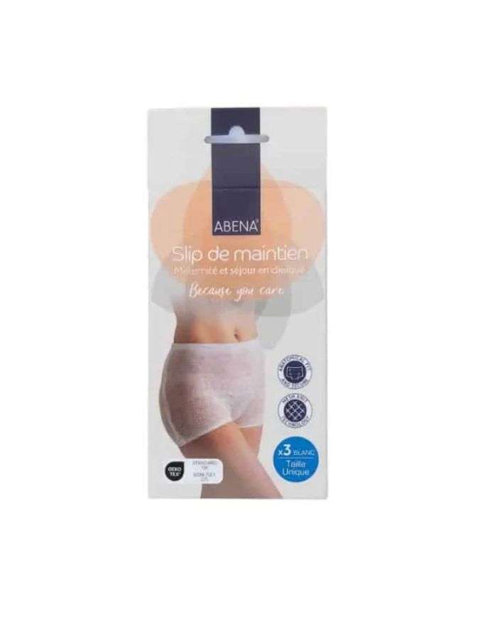 Slip de Maintien Pack de 3 Taille Unique Blanc Abena