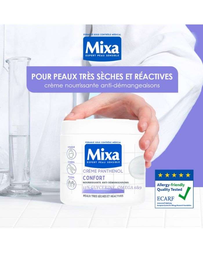 Offre Crème Panthenol Confort 400 ml + Trousse Offerte Mixa