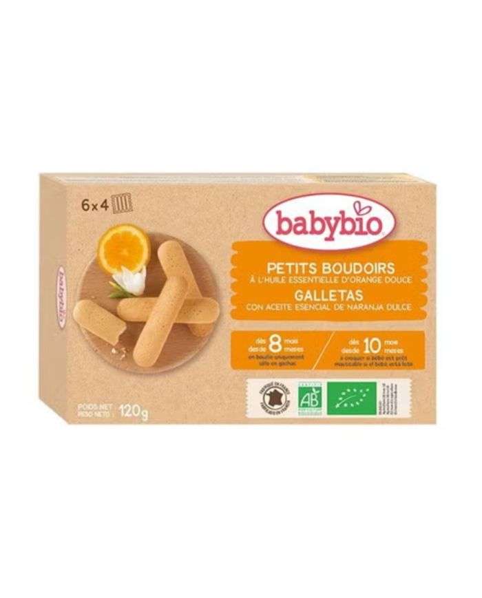 Petits Boudoirs à L'Huile Essentielle D'Orange Douce 6*4 Babybio