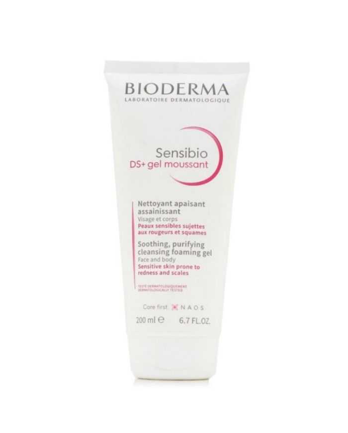 Sensibio Ds+ Gel Moussant Nettoyant Apaisant 200 ml Visage et Corps Bioderma