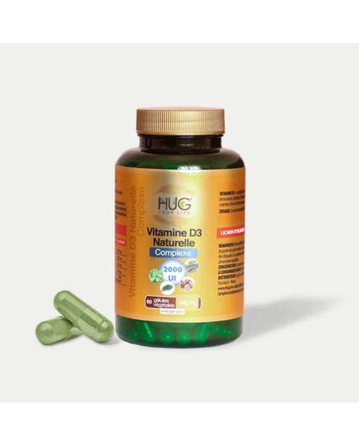 Vitamine D3 Naturelle Complexe 2000UI /60 Gélules Hug
