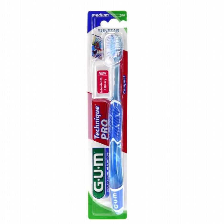 Brosse à Dents Technique Pro Medium Compacte 528 GUM