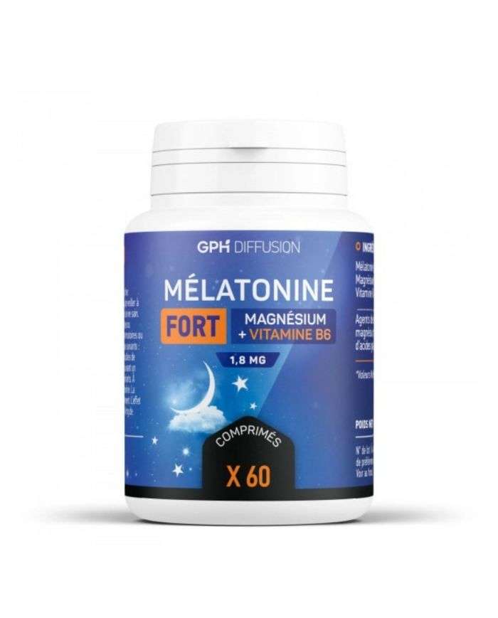Gph Melatonine Fort Magnesium + Vitamine B6 60 Comprimés Gph Diffusion