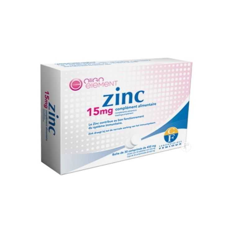 Zinc 15 mg 30 Comprimés 450 mg Fenioux