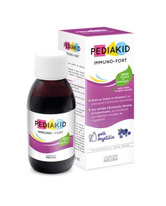 Immuno Fort Goût de Myrtille Sirop 125 ml Pediakid