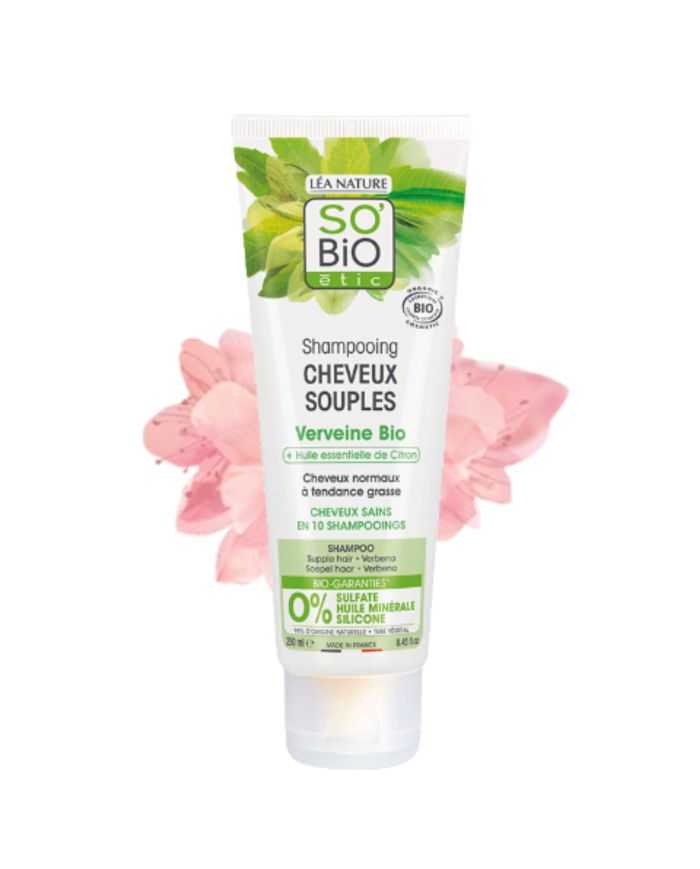 Shampoing Cheveux Souples Verveine Bio et Huile Essentielle de Citron So Bio