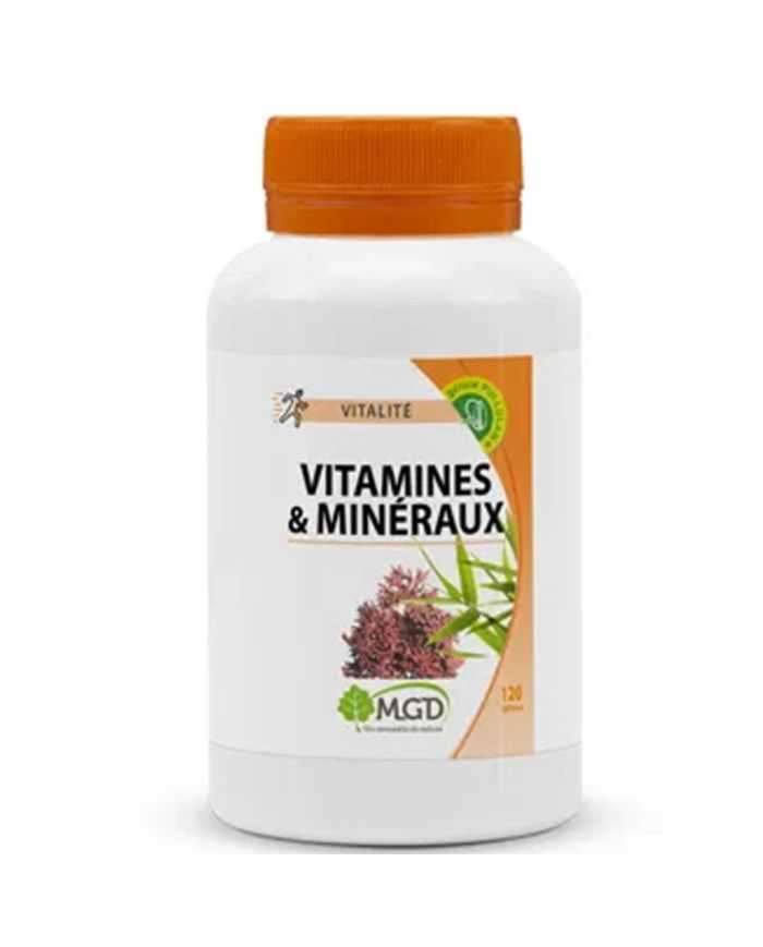 Vitamines et Mineraux 120 Gélules Mgd Nature