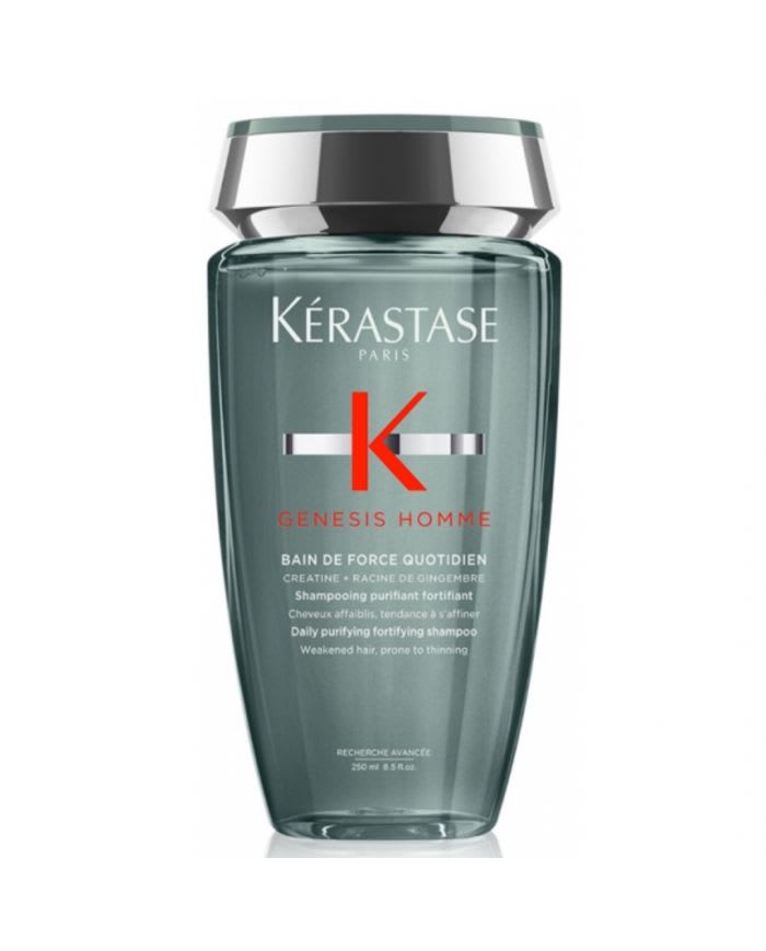 Genesis Homme Bain de Force Quotidien Shampoing Fortifiant Cheveux Fins 250 ml Kérastase
