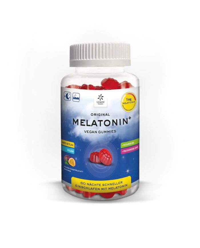 Original Melatonine + 60 Gummies 1 mg Lemon Pharma