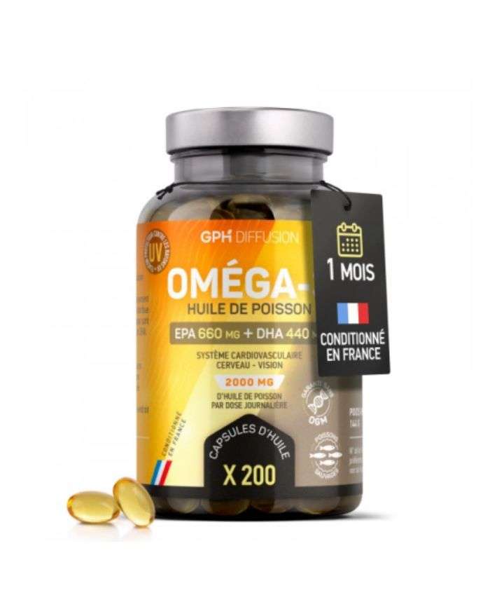 Omega 3 2000 mg 200 Capsules Gph Diffusion