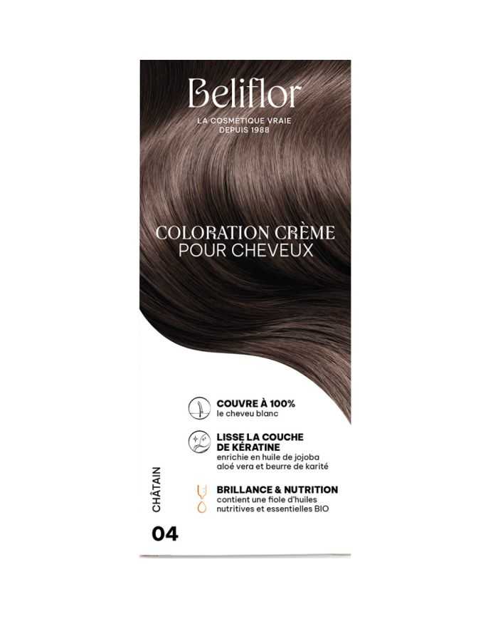 Coloration Cheveux 04 Chatain 135 ml Beliflor