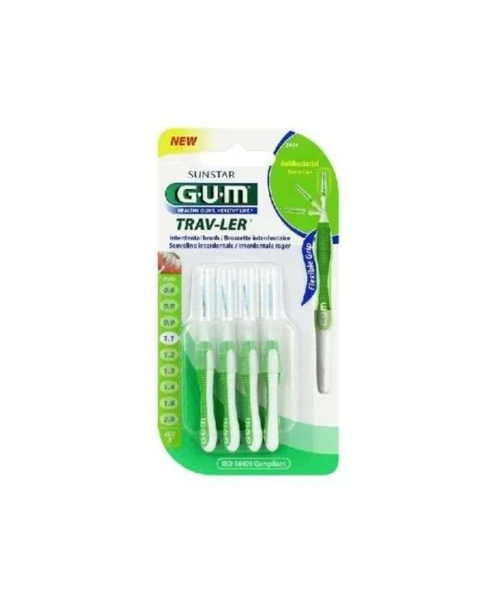 Travler 4 Brossettes Interdentaires Reutilisable 1.1 Mm Ref 1414 GUM