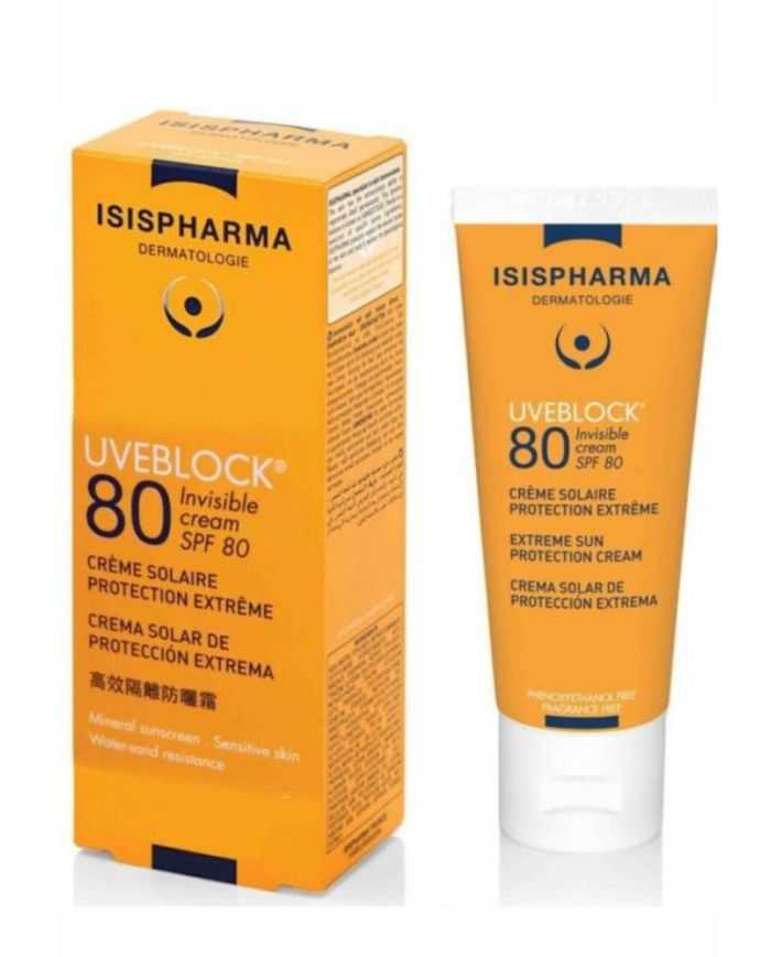 Uveblock 80 Crème Invisible 40 ml Isispharma