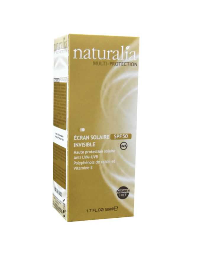 Écran Solaire Invisible 50 ml SPF 50 Naturalia