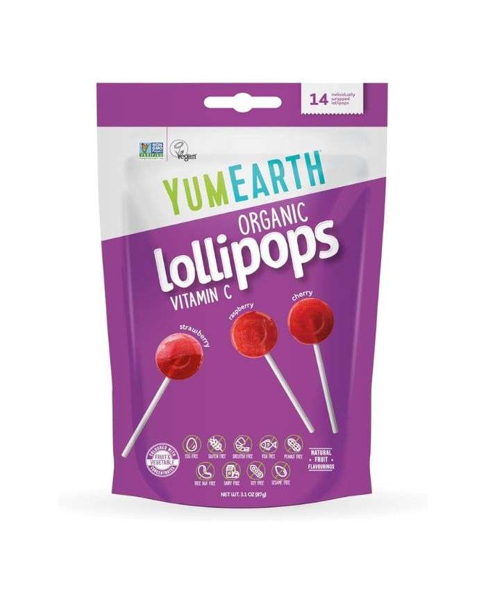 Lollipops Organics Vitamin C Pack de 14 Yumearth