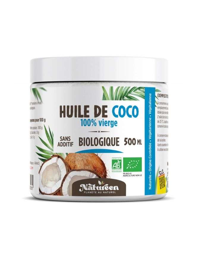 Natureen Huile de Coco Vierge 500 ml Planete au Naturel