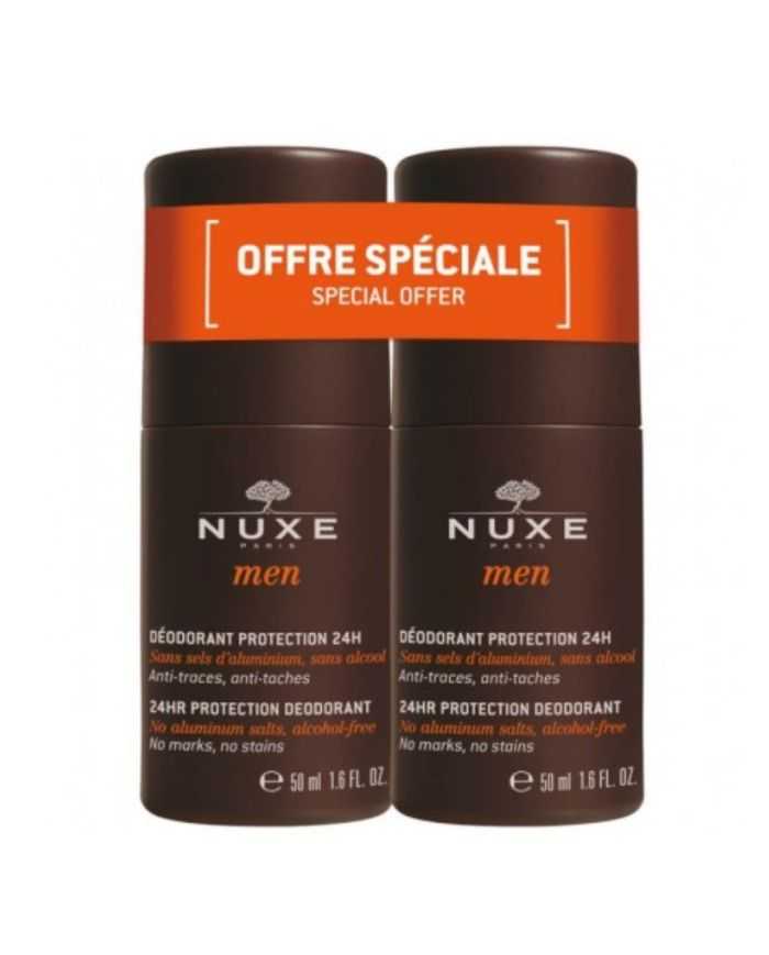 Men Offre 2 Déodorant Protection 24H 50 ml Nuxe