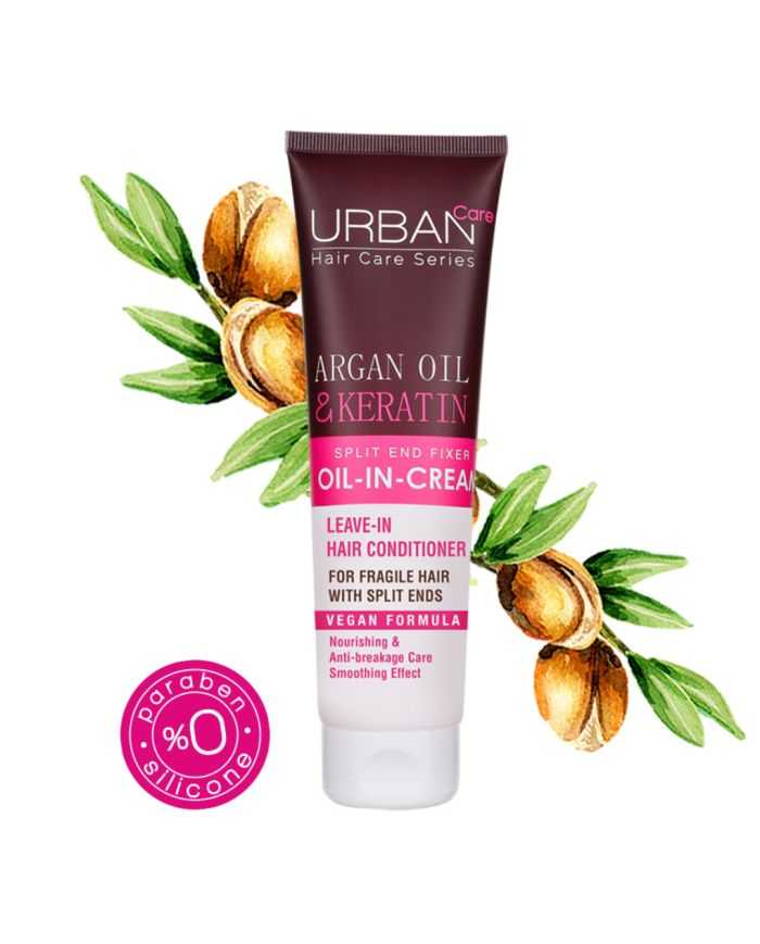 Huile en Crème Leave in Argan et Keratine 150 ml Urban Care