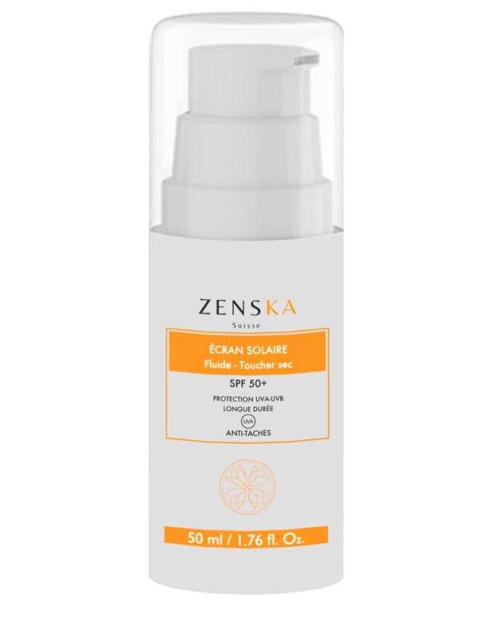 Écran Solaire Fluide Toucher Sec SPF 50+ Anti Taches 50 ml Zenska