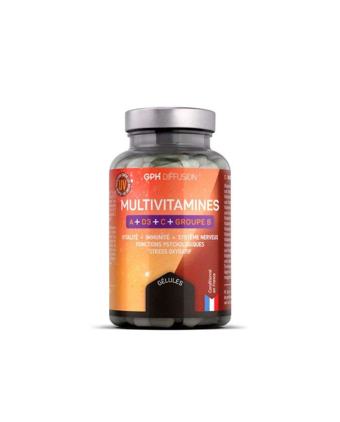 Multivitamines à + D3 + C +groupe B 60 Gélules Gph Diffusion