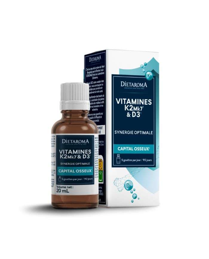 Vitamines K2MKL7 et D3 20 ml Dietaroma