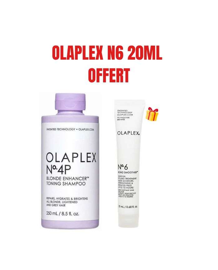 Offre Shampooing Tonifiant 4P Blonde Enhancer 250 ml + Olaplex N6 20 ml Offert Olaplex